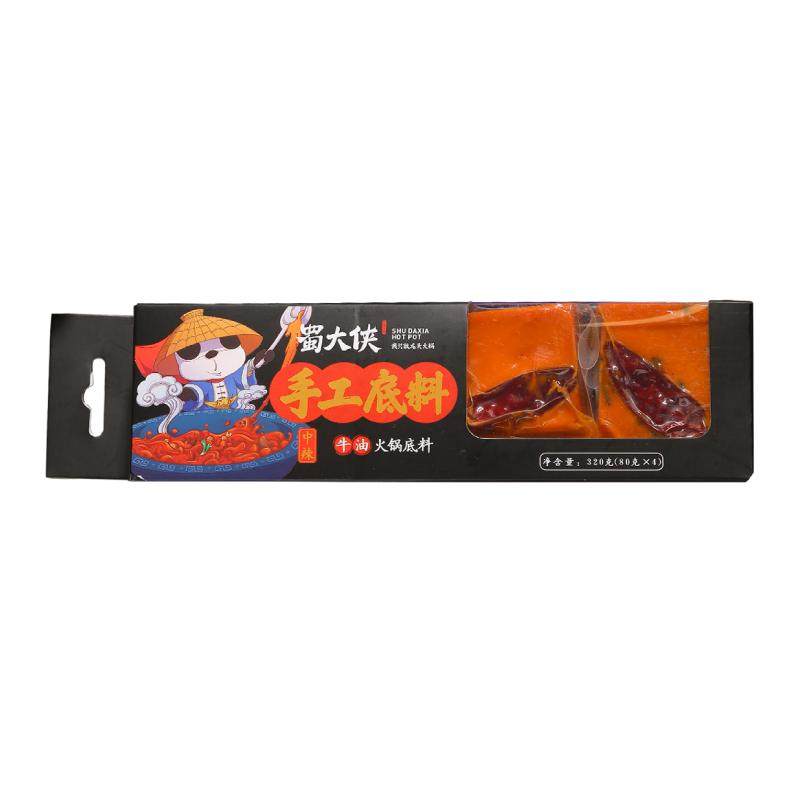 蜀大侠牛油火锅底料80g*4礼盒