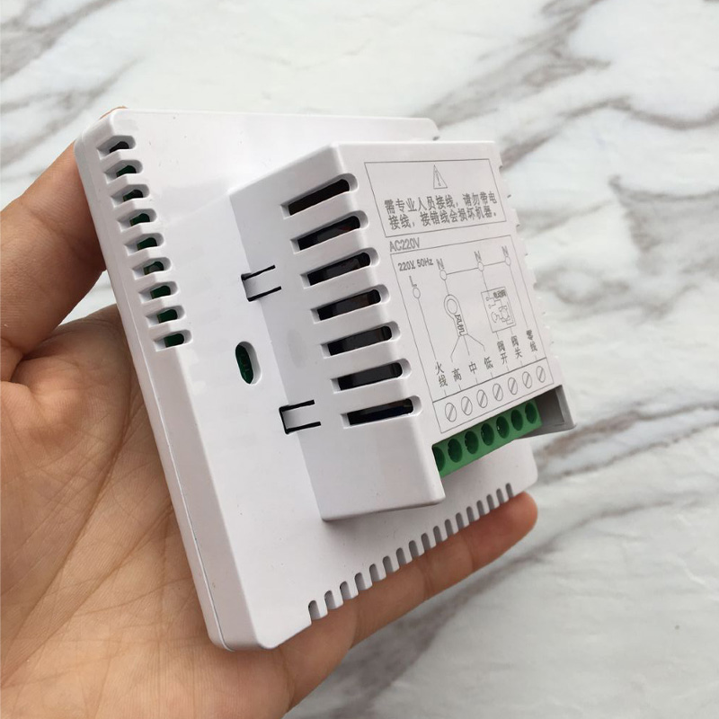 新品KTV水冷中央空调液晶温控器风机盘管三速开关面板可选配遥控