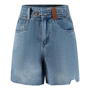 DTLANDO夏季款女装高腰显瘦百搭休闲牛仔短裤潮流时尚热裤