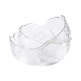 法兰晶玻璃碗甜品碗沙拉碗冰粉汤碗网红水果碗盘餐具家用碗碟套装