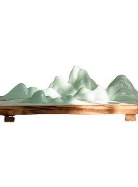 翌贰中式书桌禅意假山民宿