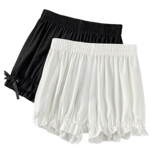 安全裤南瓜裤女防走光夏季薄款可外穿lolita灯笼宽松白色jk打底裤