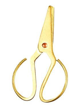 小铜剪刀子儿童平安牌挂件宝宝小孩吉祥物钥匙扣吊坠黄铜随身实心