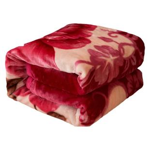 恒源祥彩羊拉舍尔毛毯加厚冬2025新款加绒宿舍高档单人保暖毯子