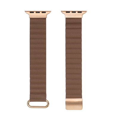 多彩皮质磁吸苹果表带