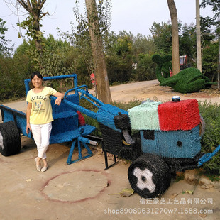 定制稻草工艺品 卡通 来样定制 新品 动物造型草编 防腐草编艺术品