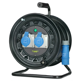 守护者移动电缆卷线盘收纳绕50米30米100米220V工业三芯插座带线