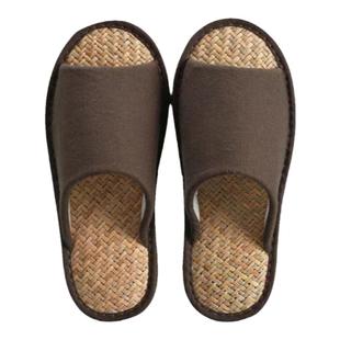 EVA不沾灰底棉麻凉拖鞋马兰草室内静音防滑防水居家鞋