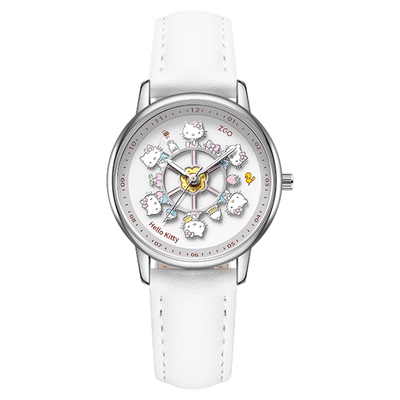 正港ZGO HelloKitty三丽鸥旋转手表女学生初高中儿童生日礼物女孩