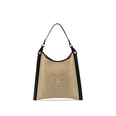 PEDRO编织风托特包ICON系列26春季草编女休闲hobo包PW2-75210179