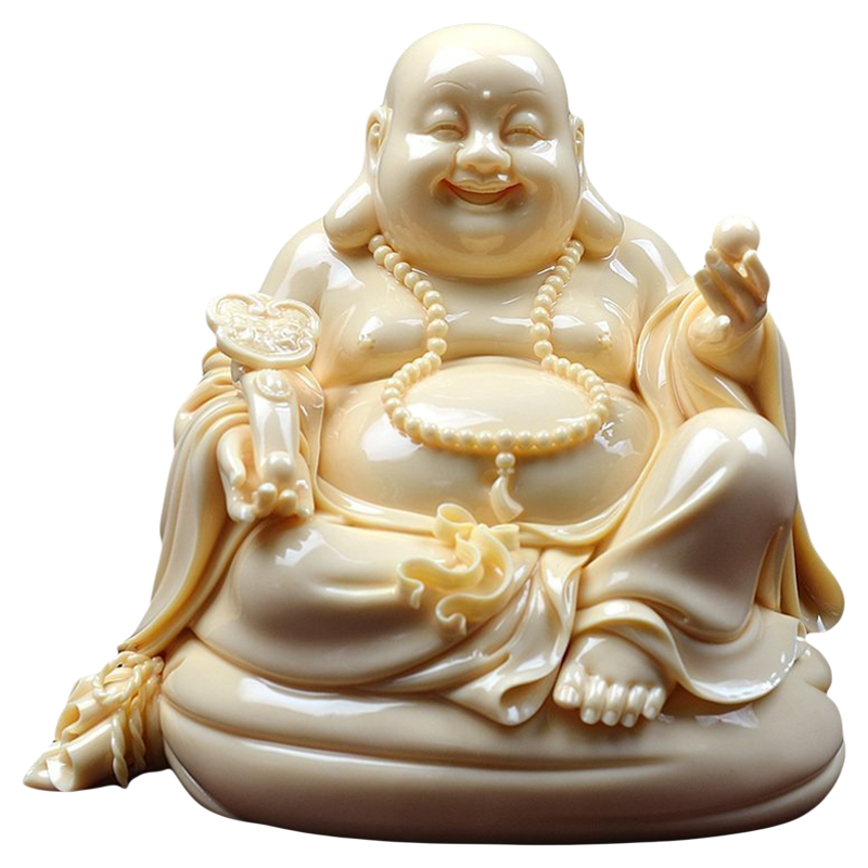 东方泥土如意弥勒佛玉黄新居乔迁