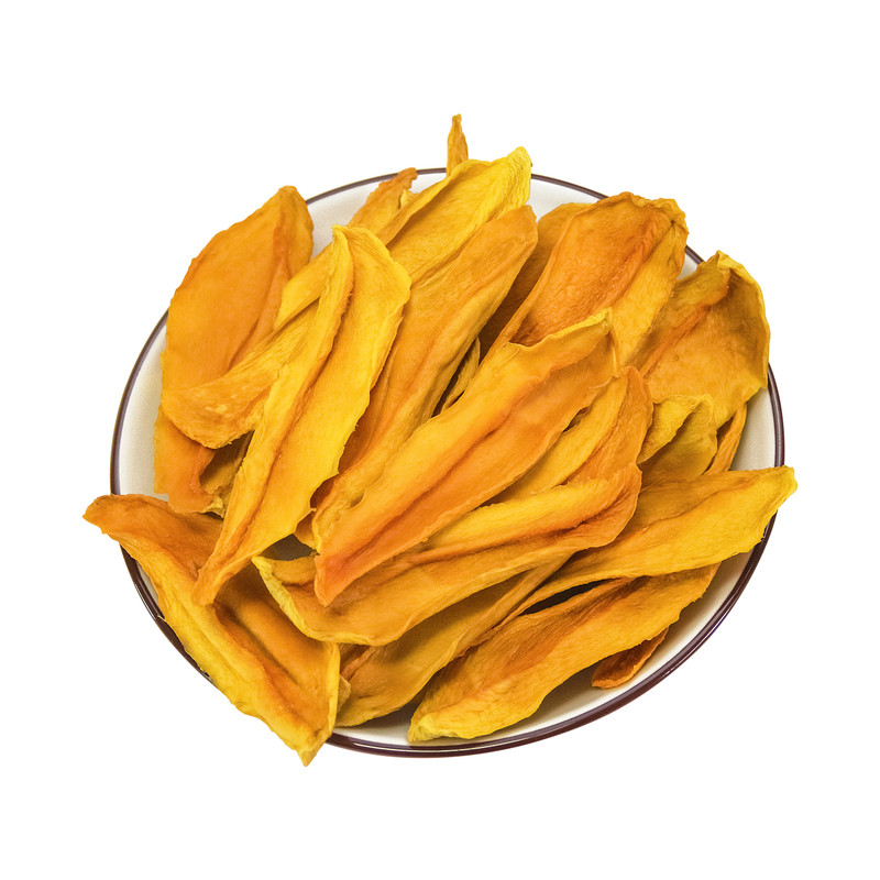 云南特产无糖霜厚切芒果条烘干不加糖儿童办公室零食非果脯蜜饯