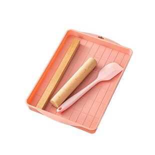 雪花酥模具盘独立小包装雪花酥专用牛轧糖定型盘自制粉色手工礼物