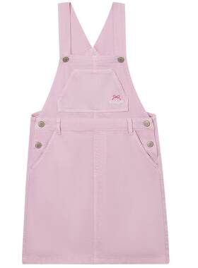 elandkids女童牛仔背带裙