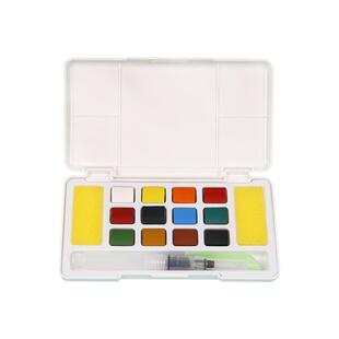 蒙玛特艺蔻 蒙马特固体水彩颜料套装水彩工具美术生专用不透明水彩画初学者便携儿童绘画水粉颜料可水洗