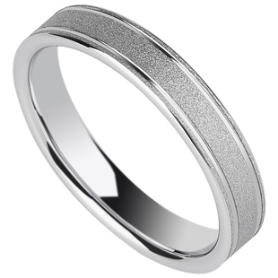 情侣对戒闭口钨金男士戒指磨砂高级感银色尾戒女钨钢简约男戒小众