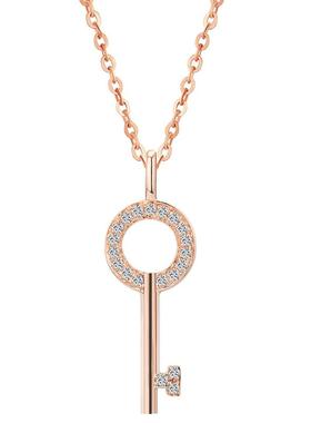 GraceGirl18k金钥匙项链女