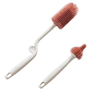 小狮王辛巴硅胶奶瓶刷婴儿专用清洁吸管奶嘴刷子清洗套装旋转长柄