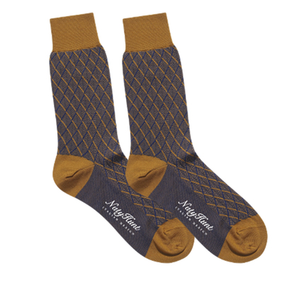 Natyhunt240针男士绅士中筒棉袜