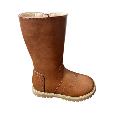 女童英伦风马丁靴复古长筒靴