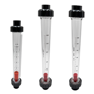 PVC塑料转子流量计LZS-DN15 DN20 DN25液体水浮子管道流量计长管