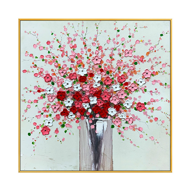 雅调繁花立体手绘装饰画