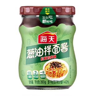 海天葱油拌面酱200g松茸鸡肉味老上海葱油拌面酱葱油汁拌面葱油鸡