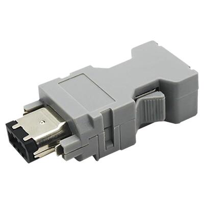 SM-6P适用松下台达安川伺服驱动器接头编码器插头6PIN1394连接器