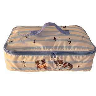 可爱小狗旅行收纳袋女大容量内衣裤出差防水便携衣物整理包行李箱