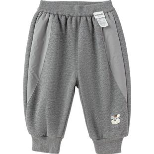 巴拉巴拉宝宝裤子男童女童运动裤小童冬季新款童装儿童长裤加绒厚