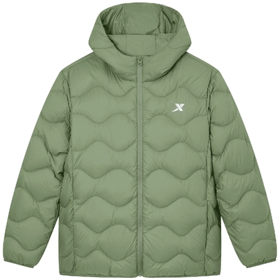 特步儿童绗缝轻薄羽绒服