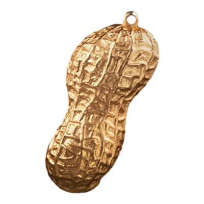 新铜时代《好事花生》纯黄铜吊坠手机钥匙挂件礼品寓意好事伴手礼