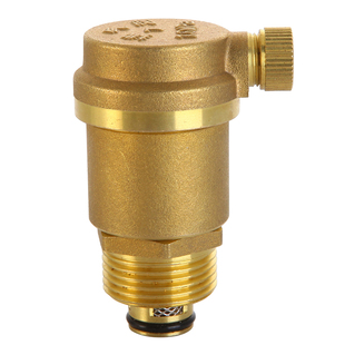 4分6分1寸自动排气阀地暖气放气阀家用黄铜自来水管道空调泄气阀