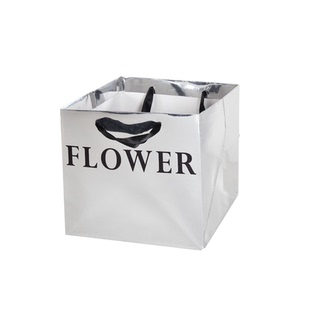 手提鲜花袋礼品袋花束包装袋  烘培蛋糕手拎袋礼物袋抱抱桶大号