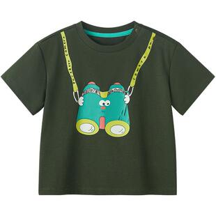 【凉感棉】博睿恩男女宝宝短袖T恤春夏款索罗娜儿童凉感上衣