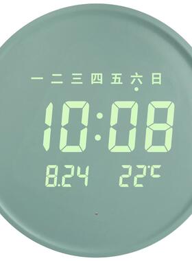 自动对时挂钟静音充电款