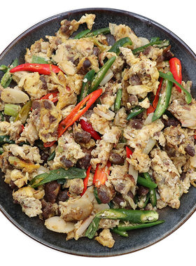 大叔私房菜豆子炒鸡蛋苏北徐州