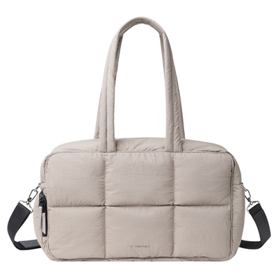 Comfyable旅行托特包大容量手提行李袋健身运动包出差男女褐灰