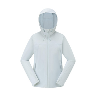 迪卡侬H900专业女防晒夹克户外登山徒步防风防泼水男软壳外套ODH