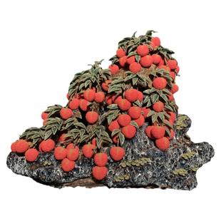 石湾公仔陶瓷满堂红摆件玄关客厅电视柜荔枝装饰品乔迁新居送礼品