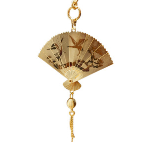 日本 晴明神社阴阳师安倍晴明 金扇子包挂件 招财加福运