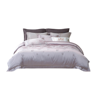 梦洁床上四件套全棉纯棉2025新款床单高精密提花被套高档床品套件