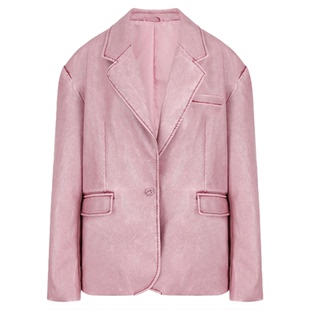 FTT Flythetruth 科莫多红珊瑚西装外套女新款复古时尚高级感上衣