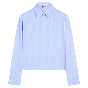 【新品首降】PORTS 1961早春女士金属绳结扣长袖衬衫