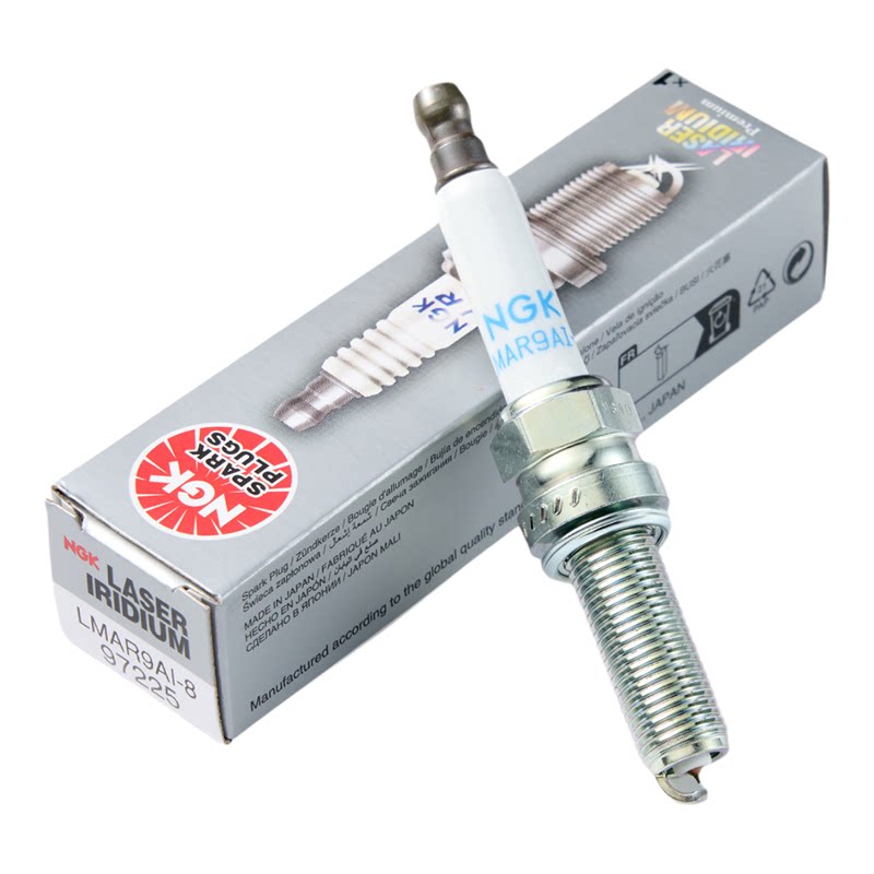 NGK摩托车火花塞LMAR9AI-8 97225原厂正品改装高性能铱金火花塞