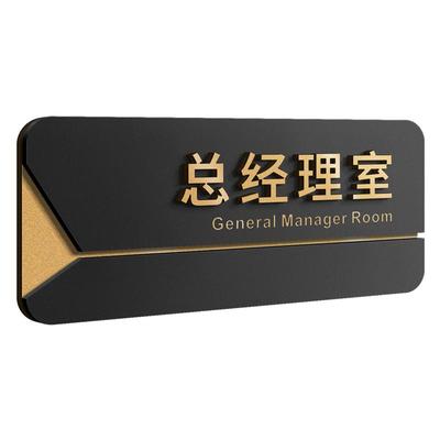 【磁吸式抽拉】可更换办公室门牌