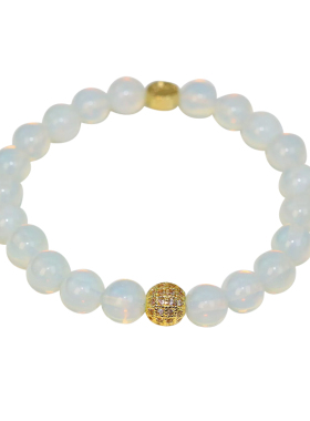 天然月光石手串精致手链小众设计