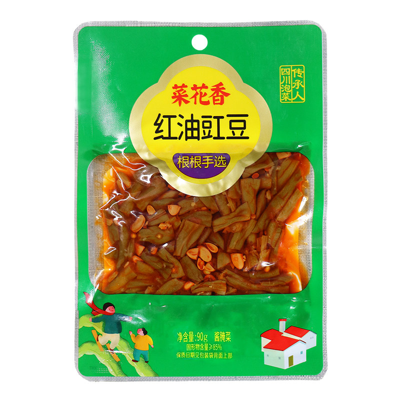 菜花香红油酸豆角香辣酸爽开味