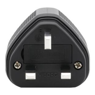 Viborg维堡纯紫铜英规电源插头UK01英规英标头香港新加坡英式插头