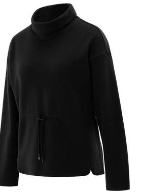 KOLON SPORT可隆秋冬女士羊毛混纺圆领卫衣户外露营高领保暖上衣